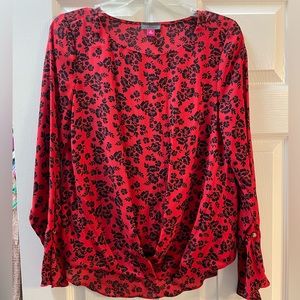 Vince Camuto XS Red Blouse